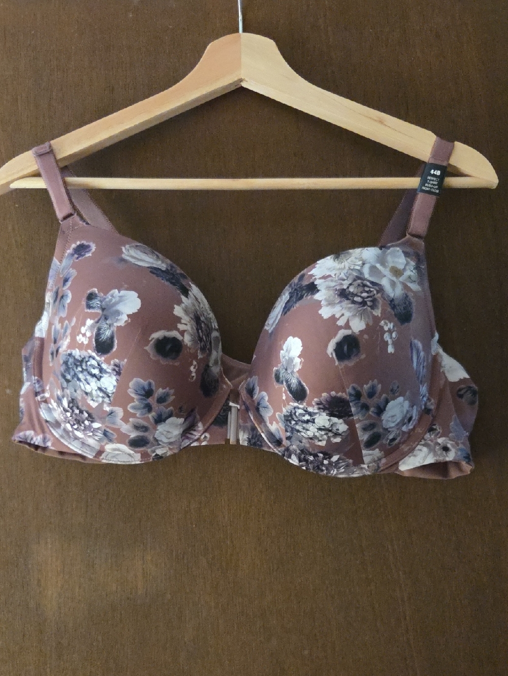 Torrid Mauve Dreamy Floral Push-up T-Shirt Bra